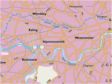 London Area Map