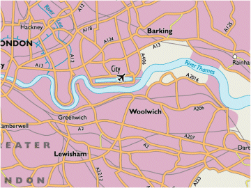 Map of london area