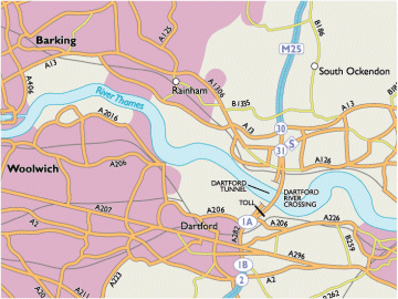 London Area Map