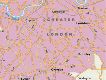 London Area Map