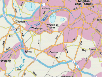 London Area Map