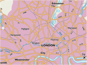 London Area Map