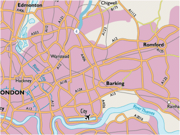 London Area Map